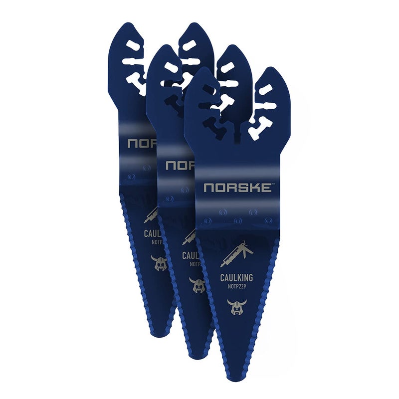 Norske Tools NOTP286 Caulking Scraper Blade (3/Pack)  Oscillating Tool Accessories | Oscillating Saw Blades Black - Image 1